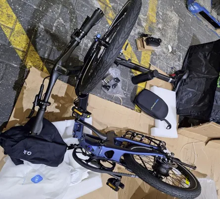 Foldable electric bicycle