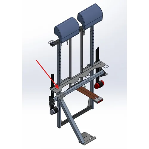 Vehicle part / ISOFIX attachment system