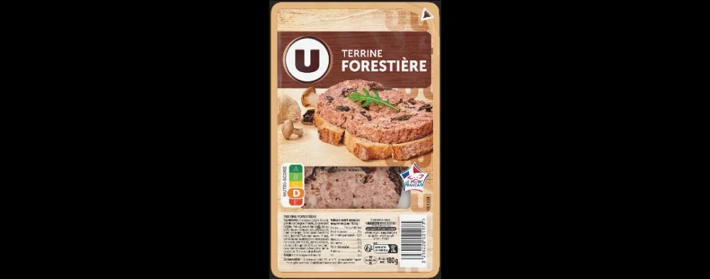 Pluieurs références de pâtés, moussesterrines u