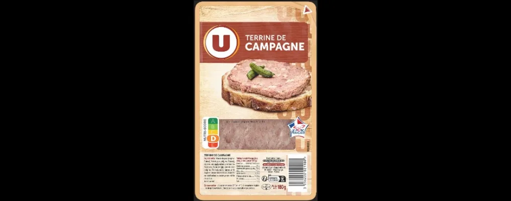 Pluieurs références de pâtés, moussesterrines u