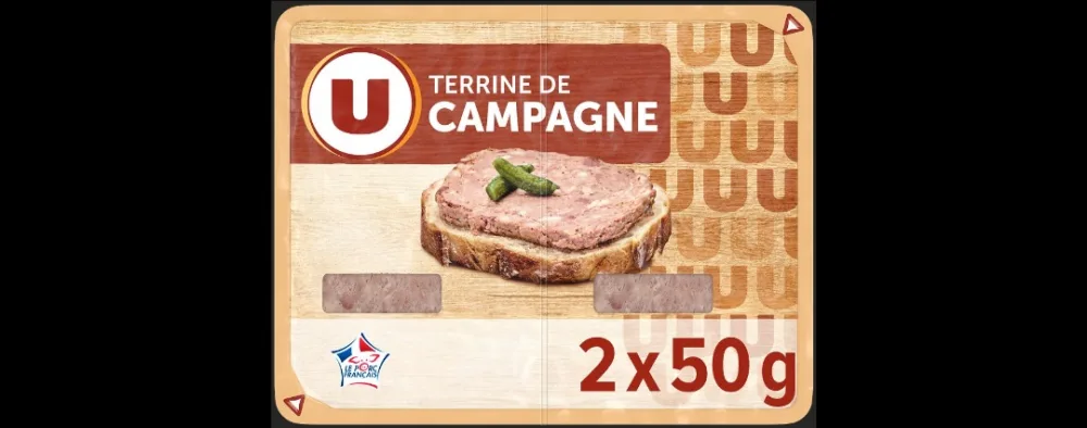 Pluieurs références de pâtés, moussesterrines u