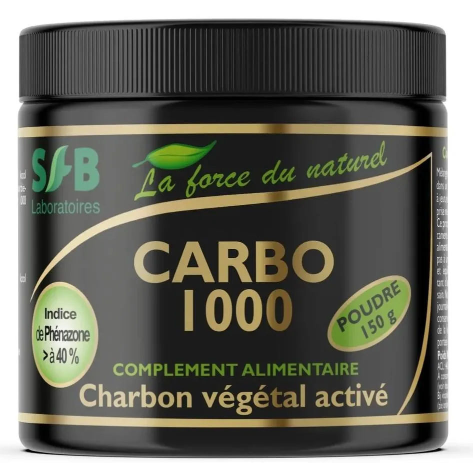 Charbon vegetal active - carbo 1000