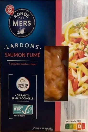 Saumon fumé et lardons de saumon
