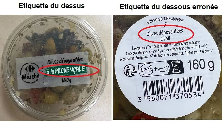 Olives dénoyautées a la provencale 160 g carrefour le marché