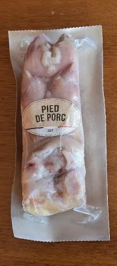 Pied de porc cuit