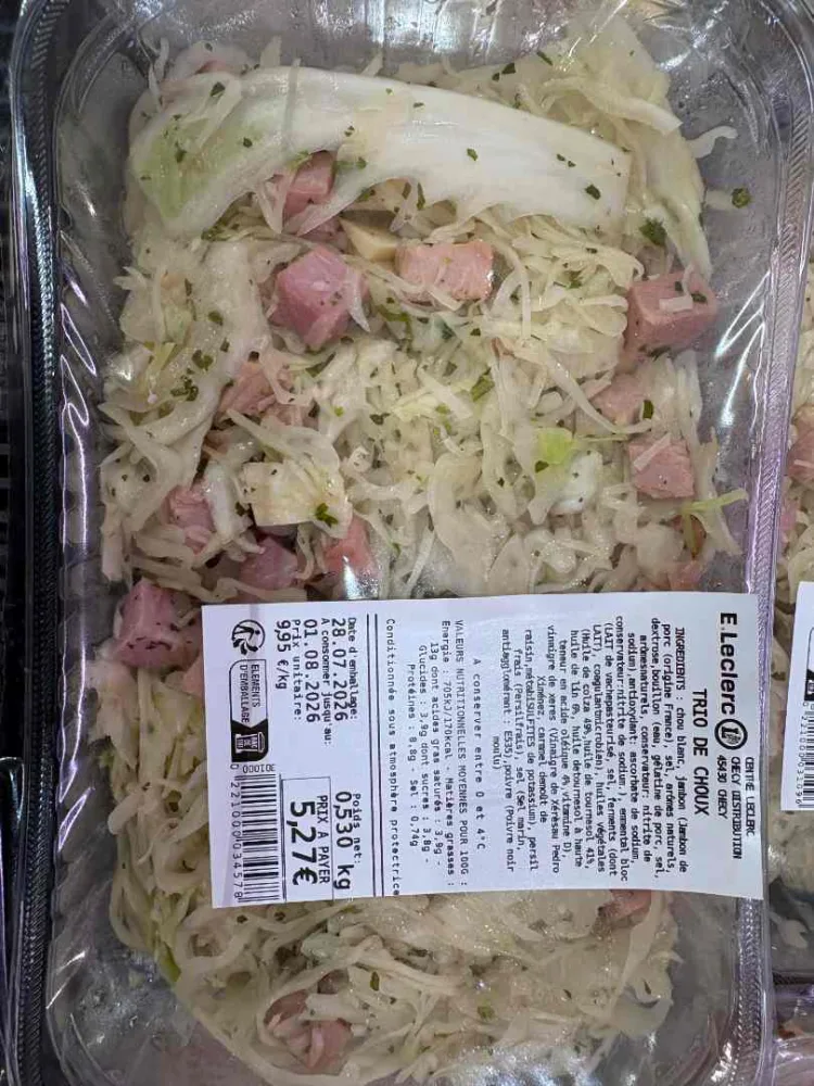 Jambon cuit supérieur découenné dégraissé