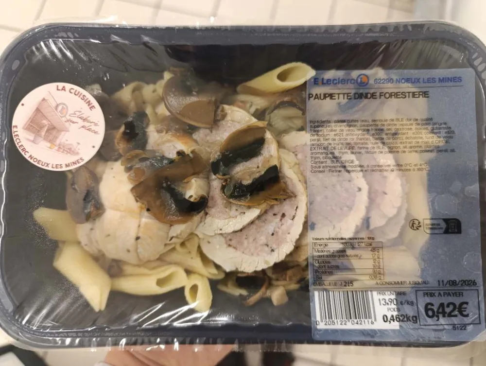 Paupiette de dinde forestière