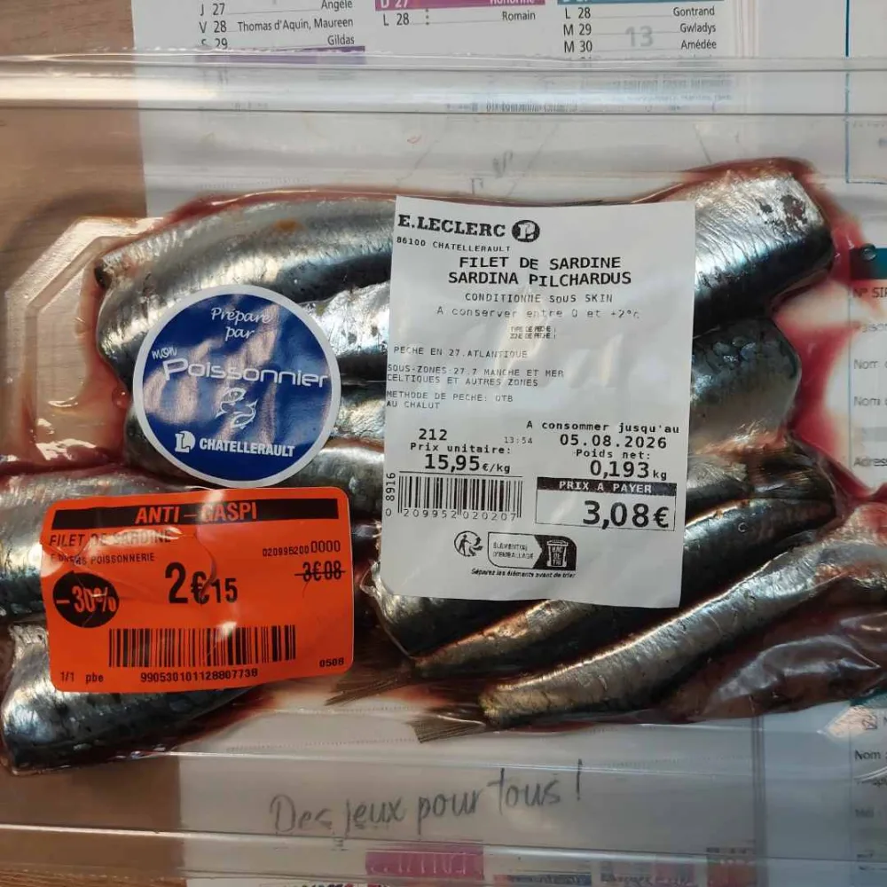 Filet de sardine