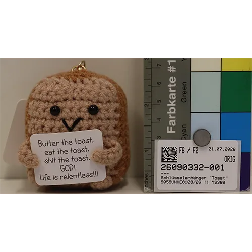 Soft toy with key ring