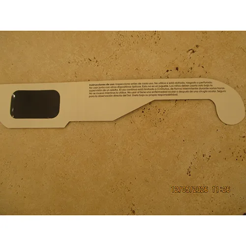Solar eclipse glasses