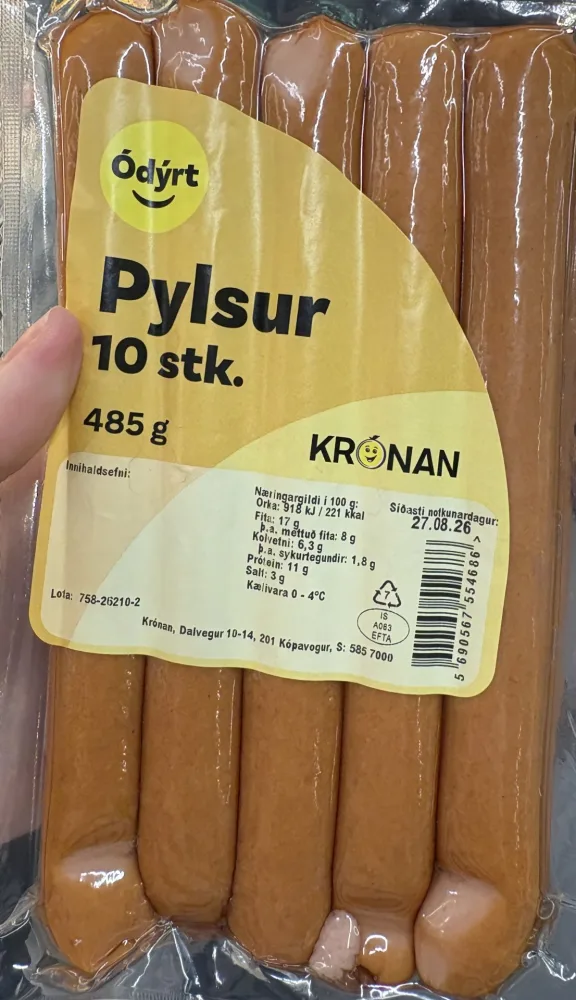 Pylsur 10 stk