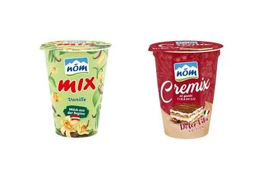 NÖM Mix Vanille, 180 g und NÖM Cremix Tiramisu, 180 g