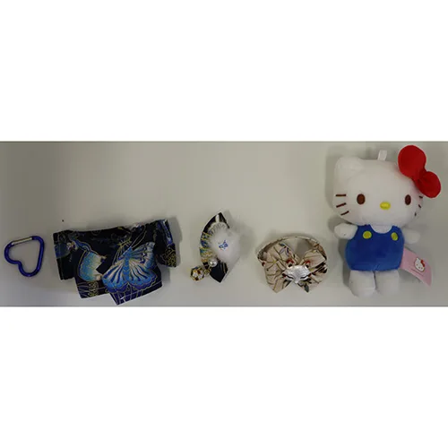 Key ring with soft toy