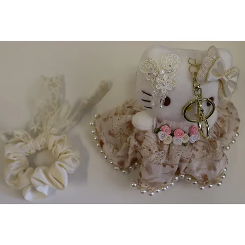 Key ring with soft toy