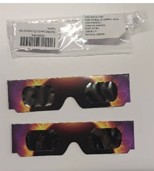 Solar eclipse glasses