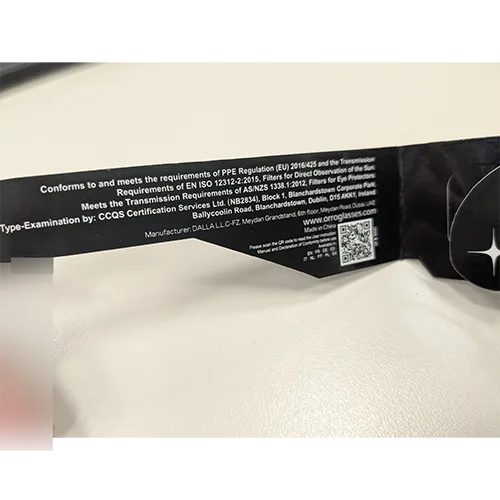 Solar eclipse glasses