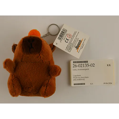 Key ring with soft toy