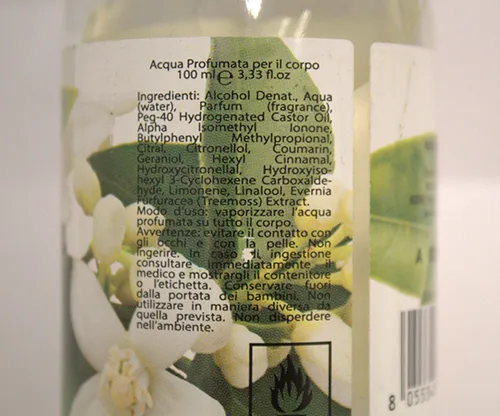 Perfumed water