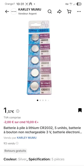 Button batteries
