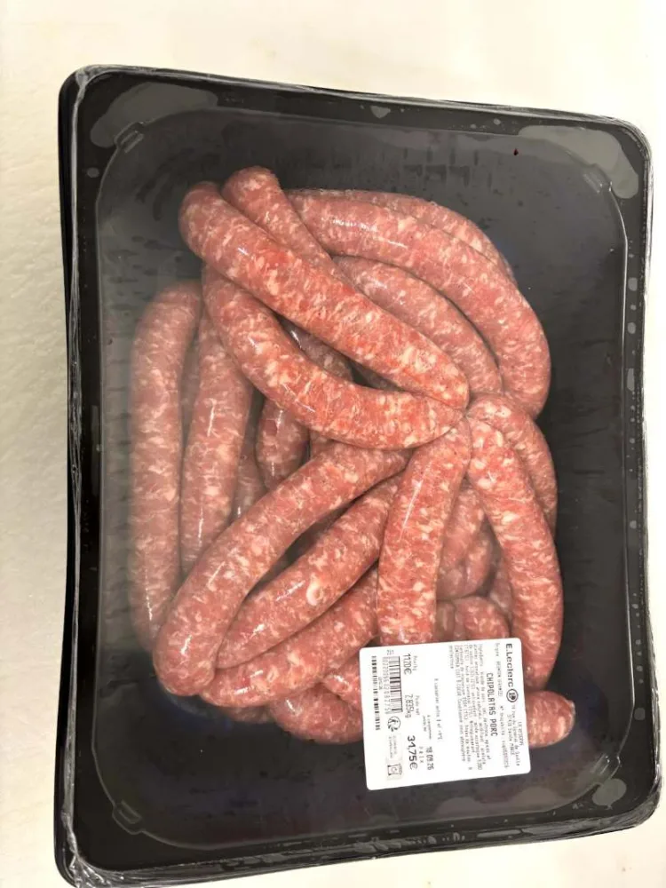 Viande hachée de porc rayon vendu au rayon traditionnel