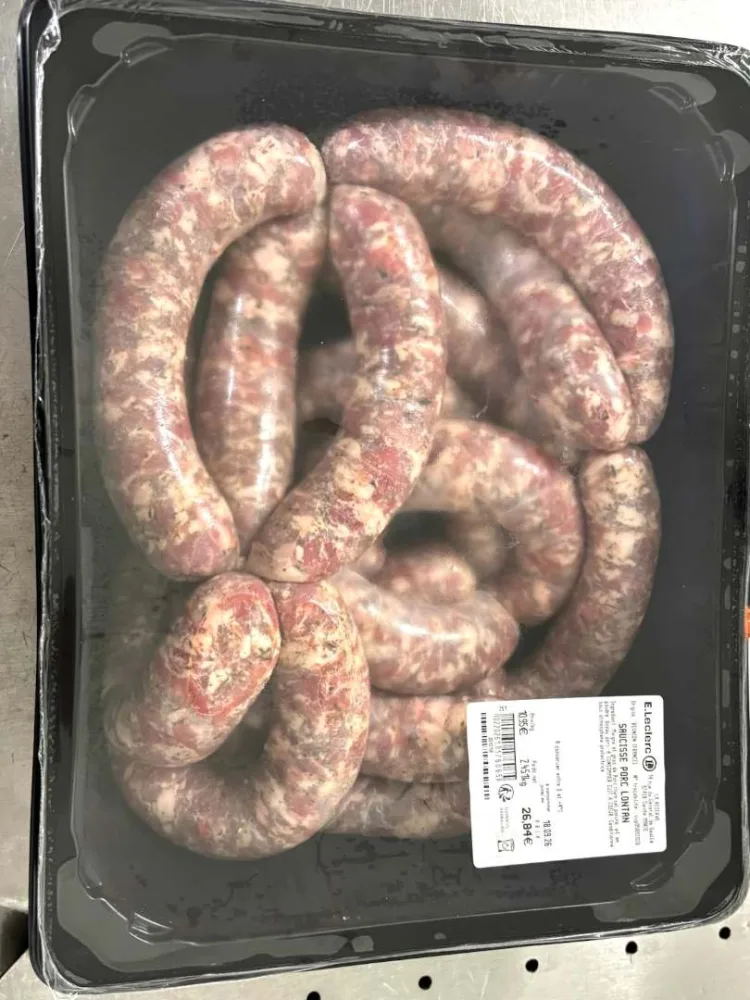 Viande hachée de porc rayon vendu au rayon traditionnel