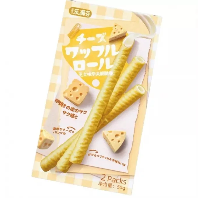 Lmf waffle roll – strawberry, sea salt cheese flavour et coconut – 52 g