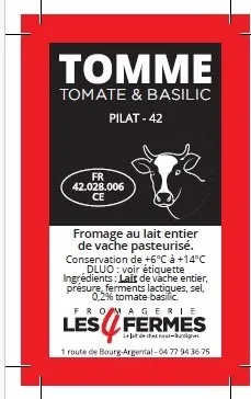 Tomme tomate&basilic