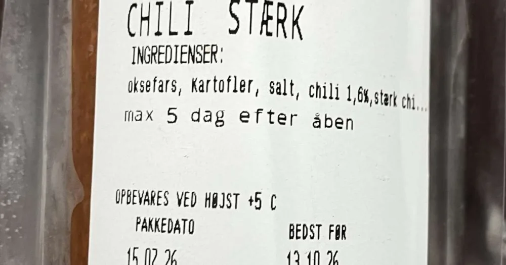 Følgende produkter er omfattet: