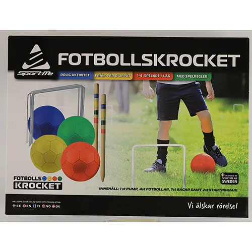 Football croquet toy set