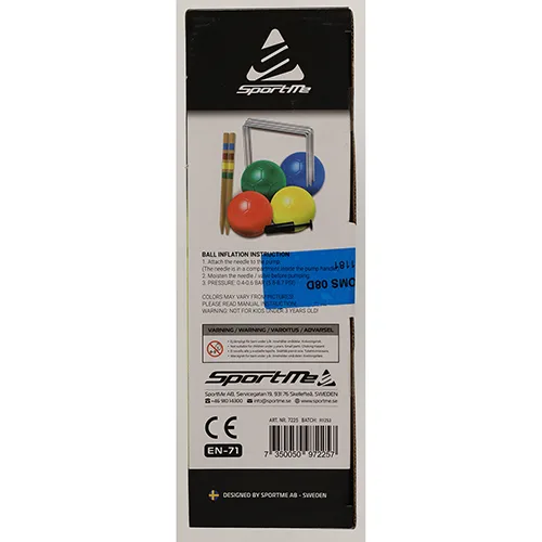 Football croquet toy set