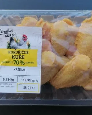 Kukuřičné kuře křídla
