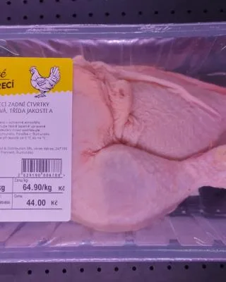 Kuřecí zadní čtvrtky čerstvá