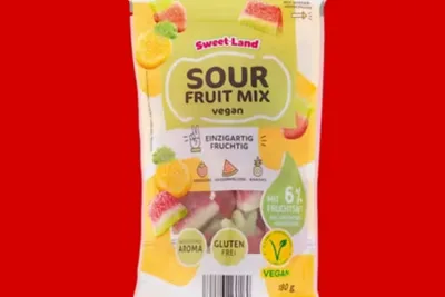 SWEET LAND Veganer Fruchtgummi, Sour Fruit Mix 180 g