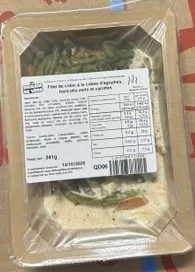 Plat cuisiné : escalope de dinde, crème de gingembre au petit épeautre du ventoux