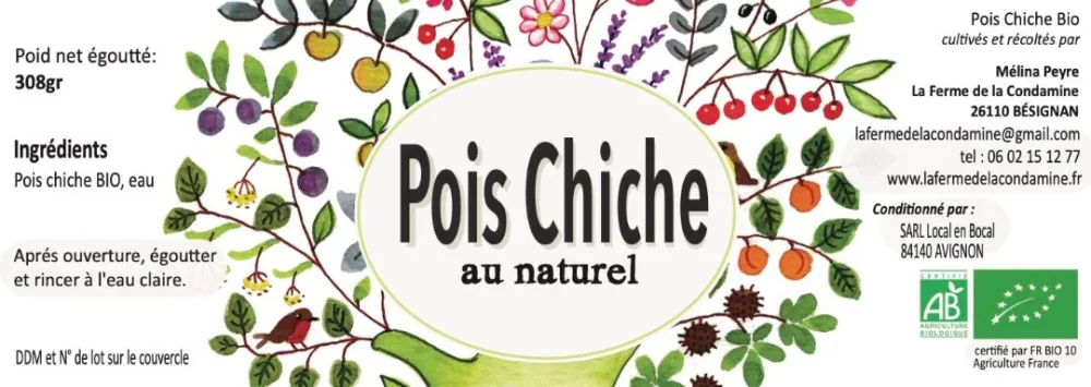 Pois chiche au naturel