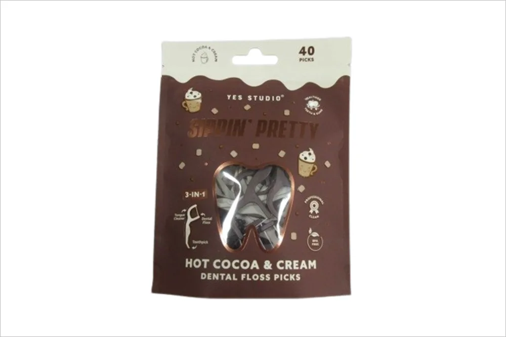 Sippin Pretty Hot Cocoa & Cream Dental Floss Picks