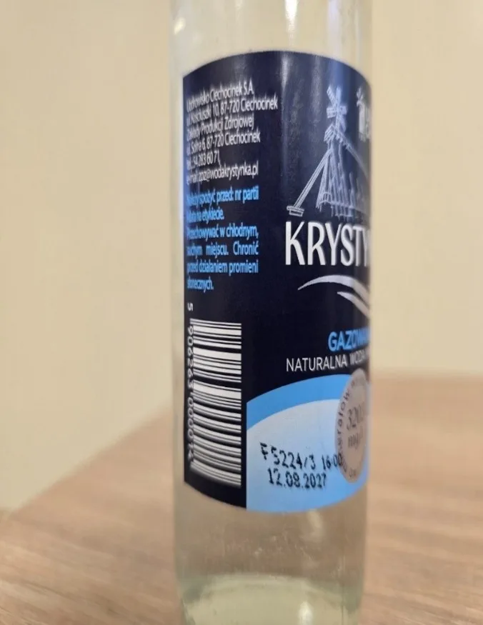 KRYSTYNKA naturalna woda mineralna gazowana, 330 ml