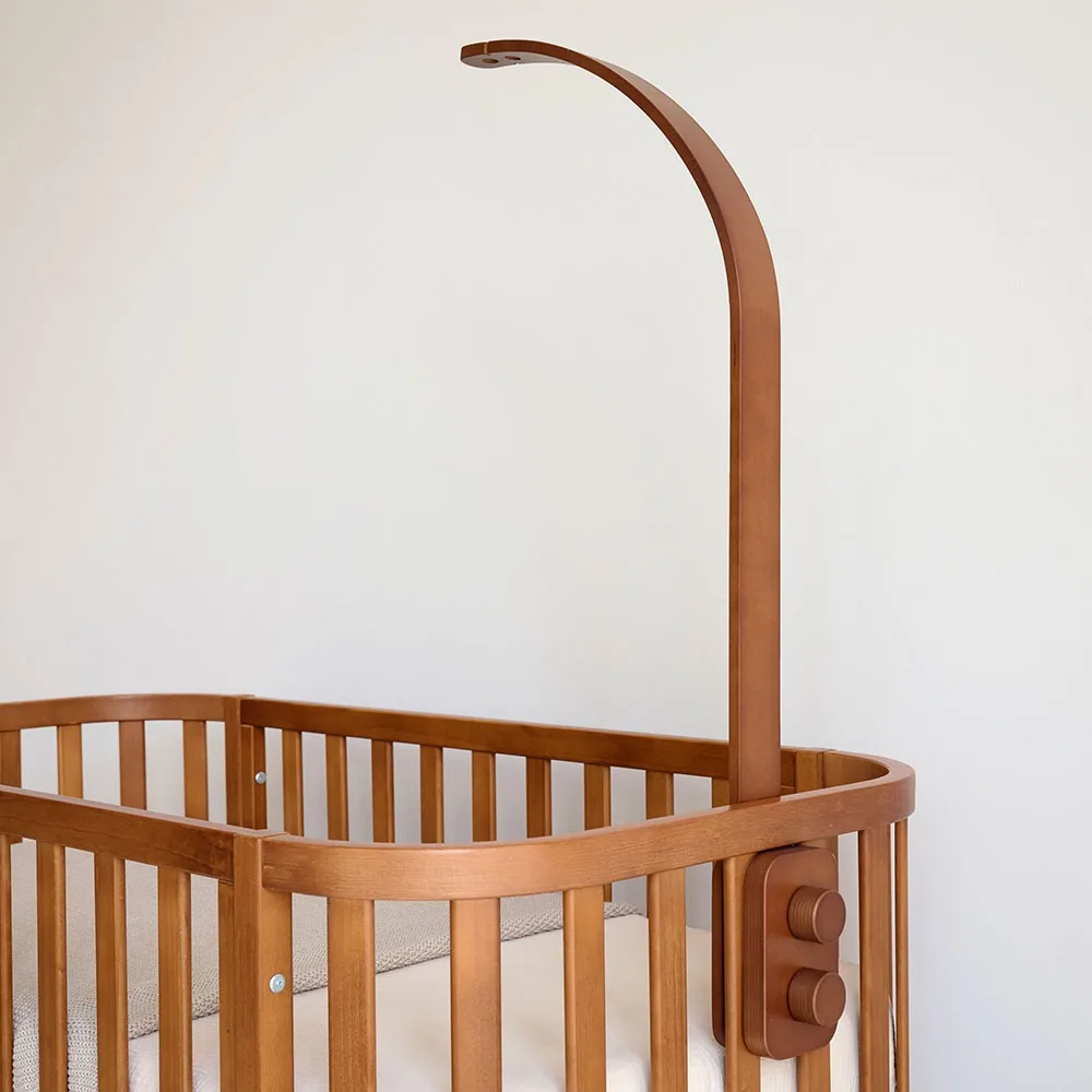 Support de mobile berceau bébé en bois