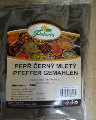 Pohoda PEPŘ ČERNÝ MLETÝ