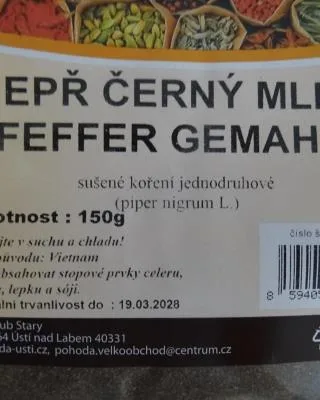 Pohoda PEPŘ ČERNÝ MLETÝ